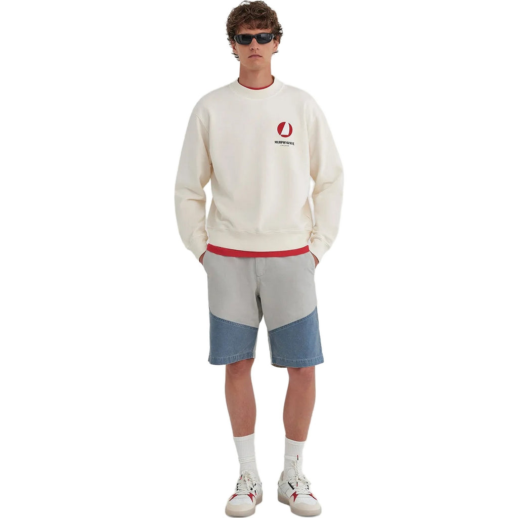 Felpe senza cappuccio Uomo Murphy&Nye - Sheave Sweatshirt - Bianco