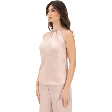 Canotte e top Donna Pinko - Carota Top Satin - Rosa-Gianni Foti