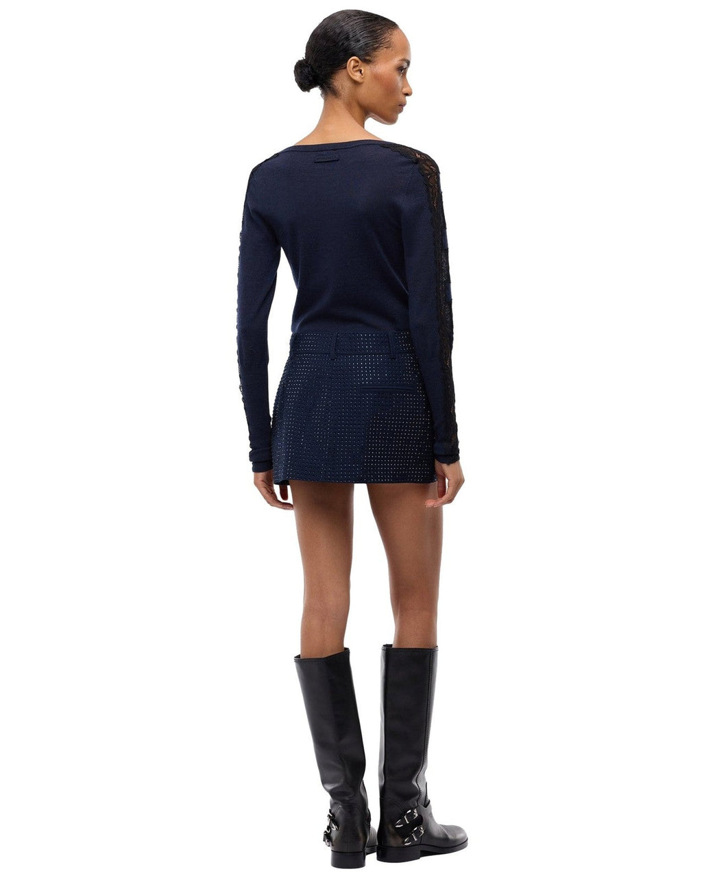 Gonne casual Donna Pinko - Soave Gonna Tinto Filo Full St - Blu