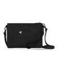 Borse a tracolla Unisex Sprayground - Blacked Out Embossed Gold Tooth Crossover Clutch - Nero