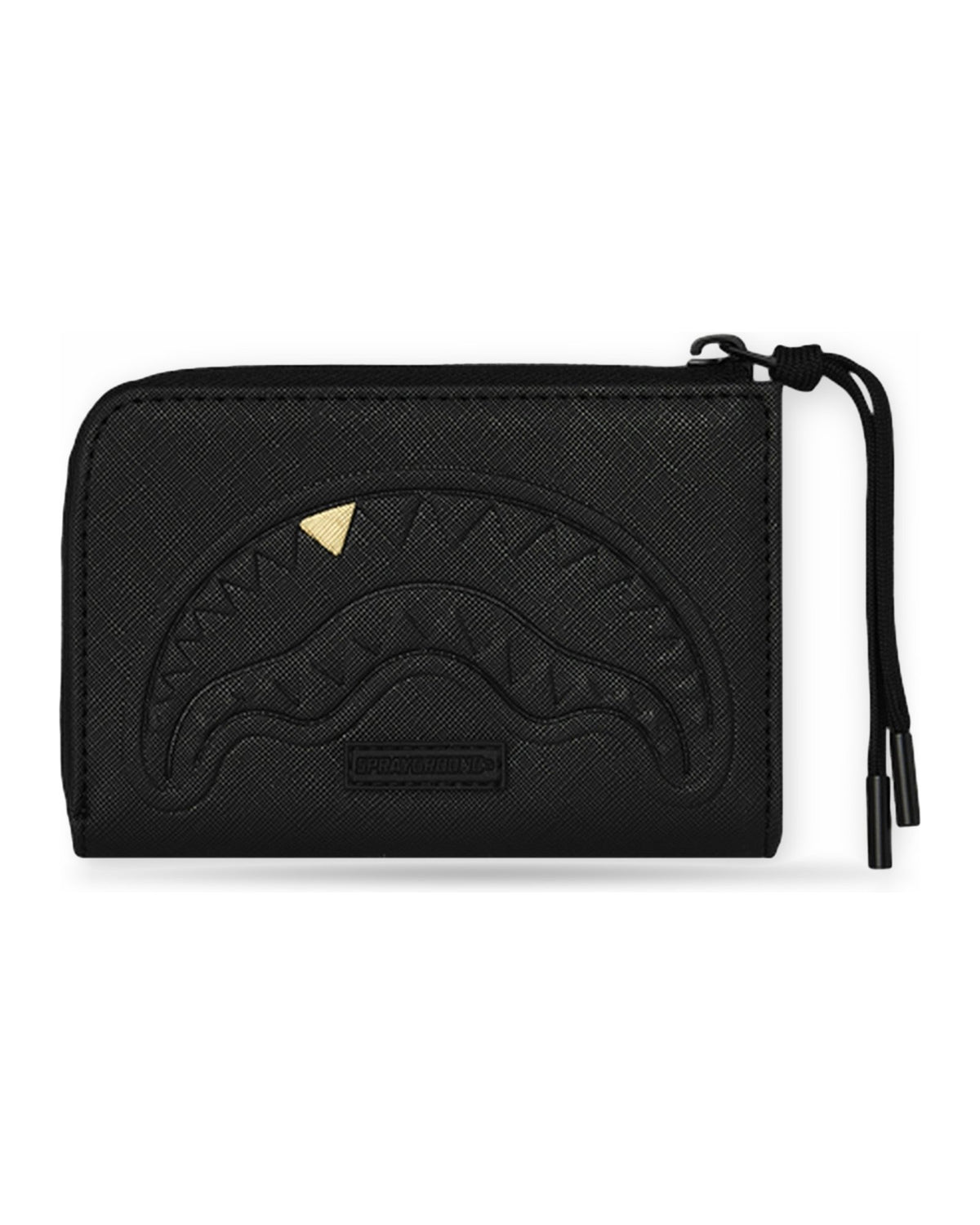 Portafogli Unisex Sprayground - Blacked Out Embossed Gold Tooth Wallet - Nero