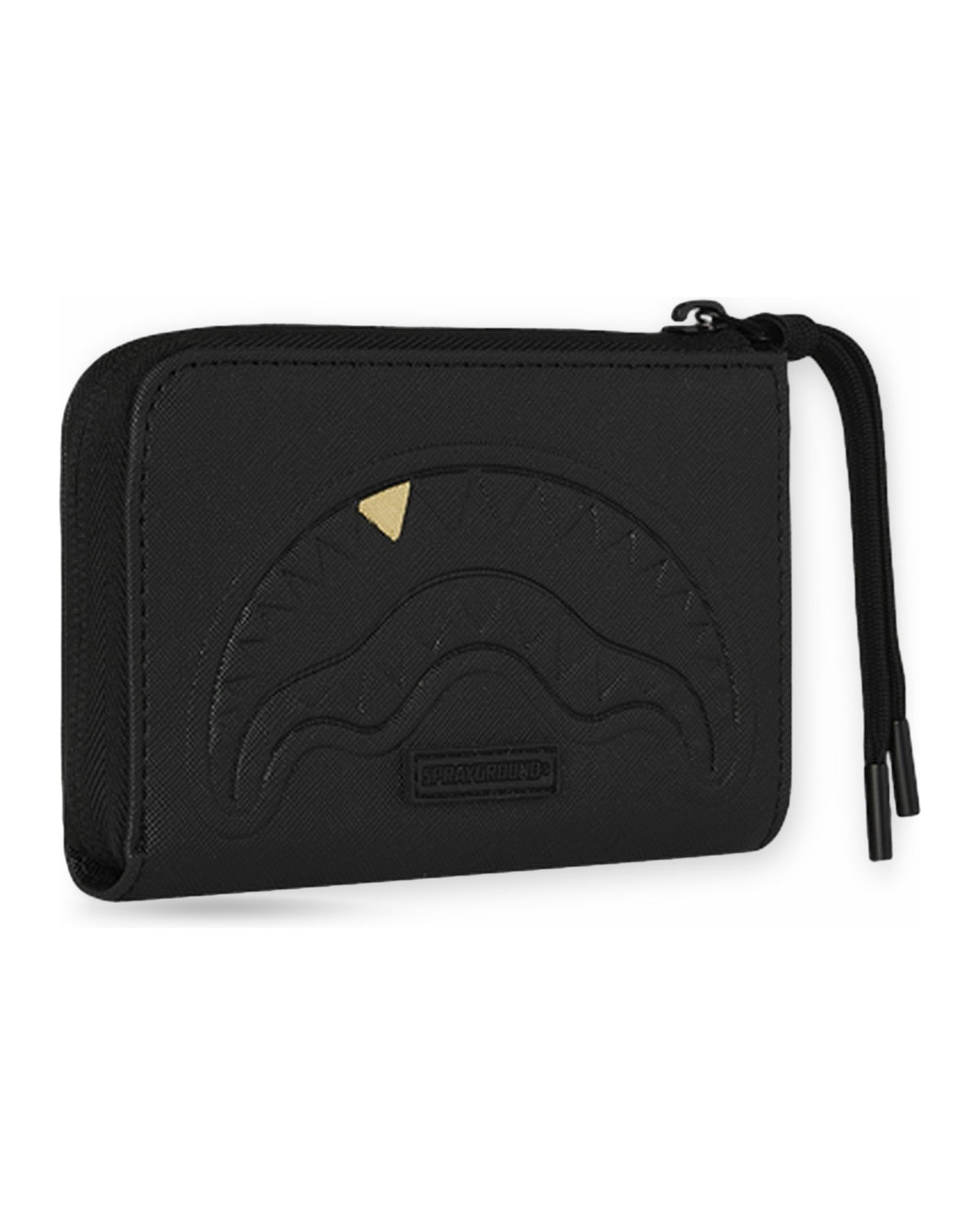 Portafogli Unisex Sprayground - Blacked Out Embossed Gold Tooth Wallet - Nero