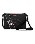 Borse a tracolla Unisex Sprayground - Center Rip Revealing Gray Check Crossover Clutch - Nero