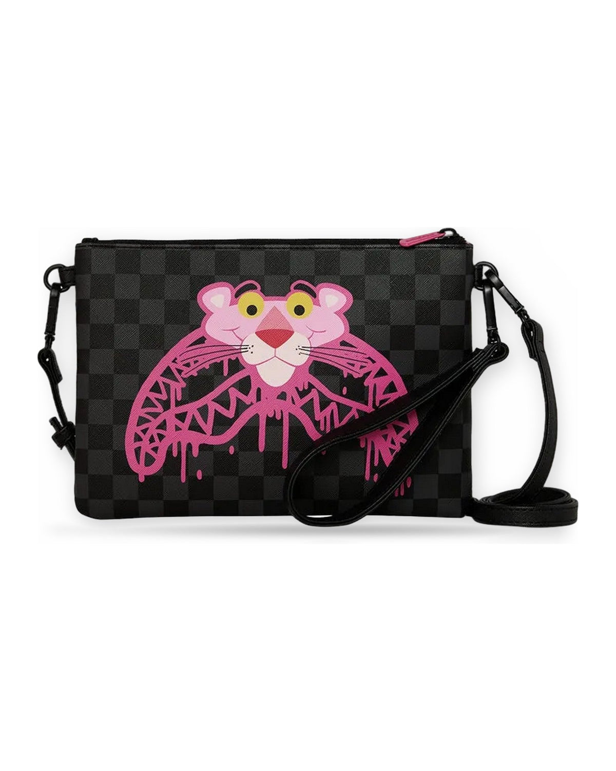 Borse a tracolla Unisex Sprayground - Pink Panther Drippy Diamonds Crossbody Pouchette - Multicolore