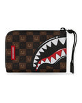 Portafogli Unisex Sprayground - Sharks In Paris Wtf Bubble Brown Check Wallet - Marrone
