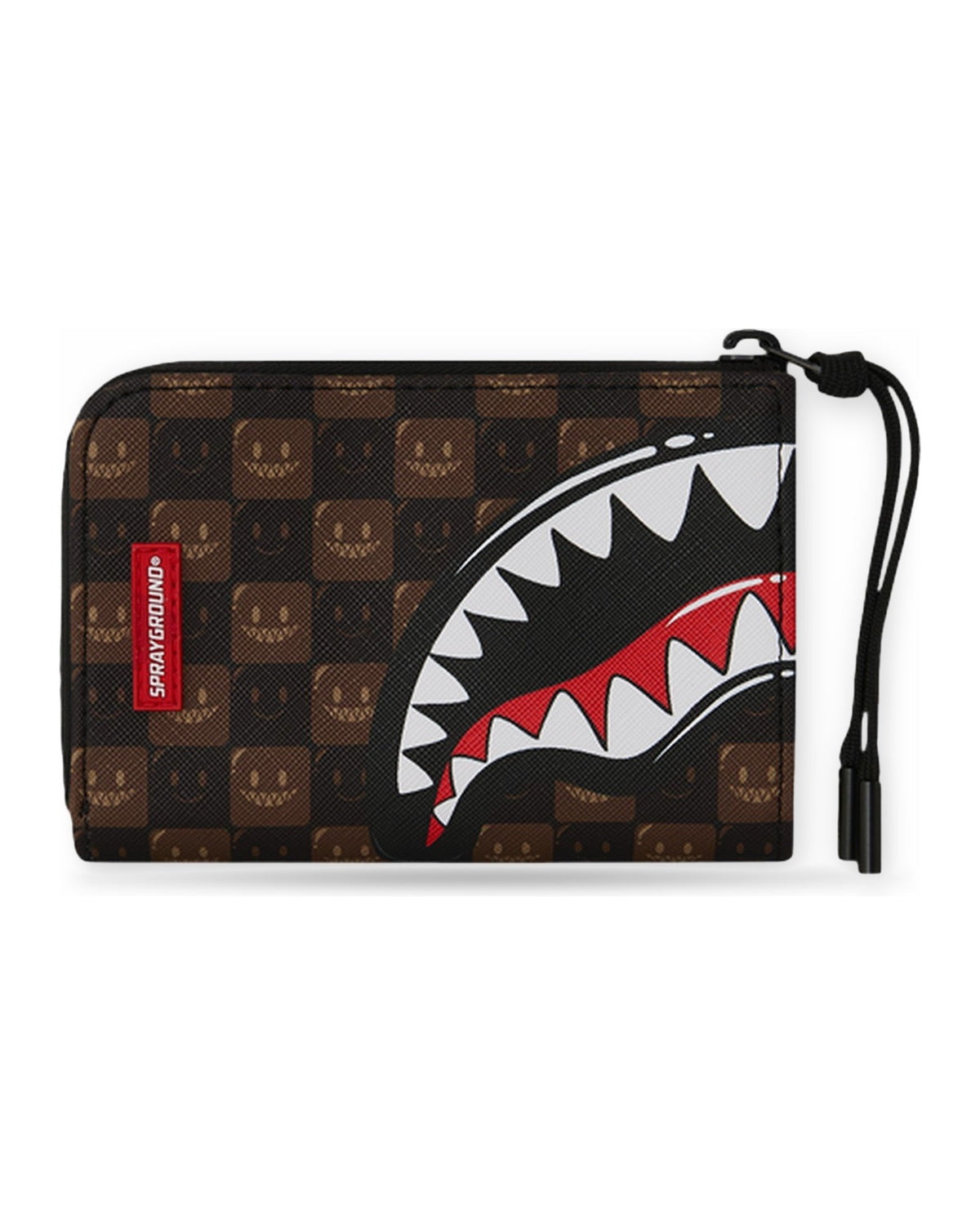 Portafogli Unisex Sprayground - Sharks In Paris Wtf Bubble Brown Check Wallet - Marrone