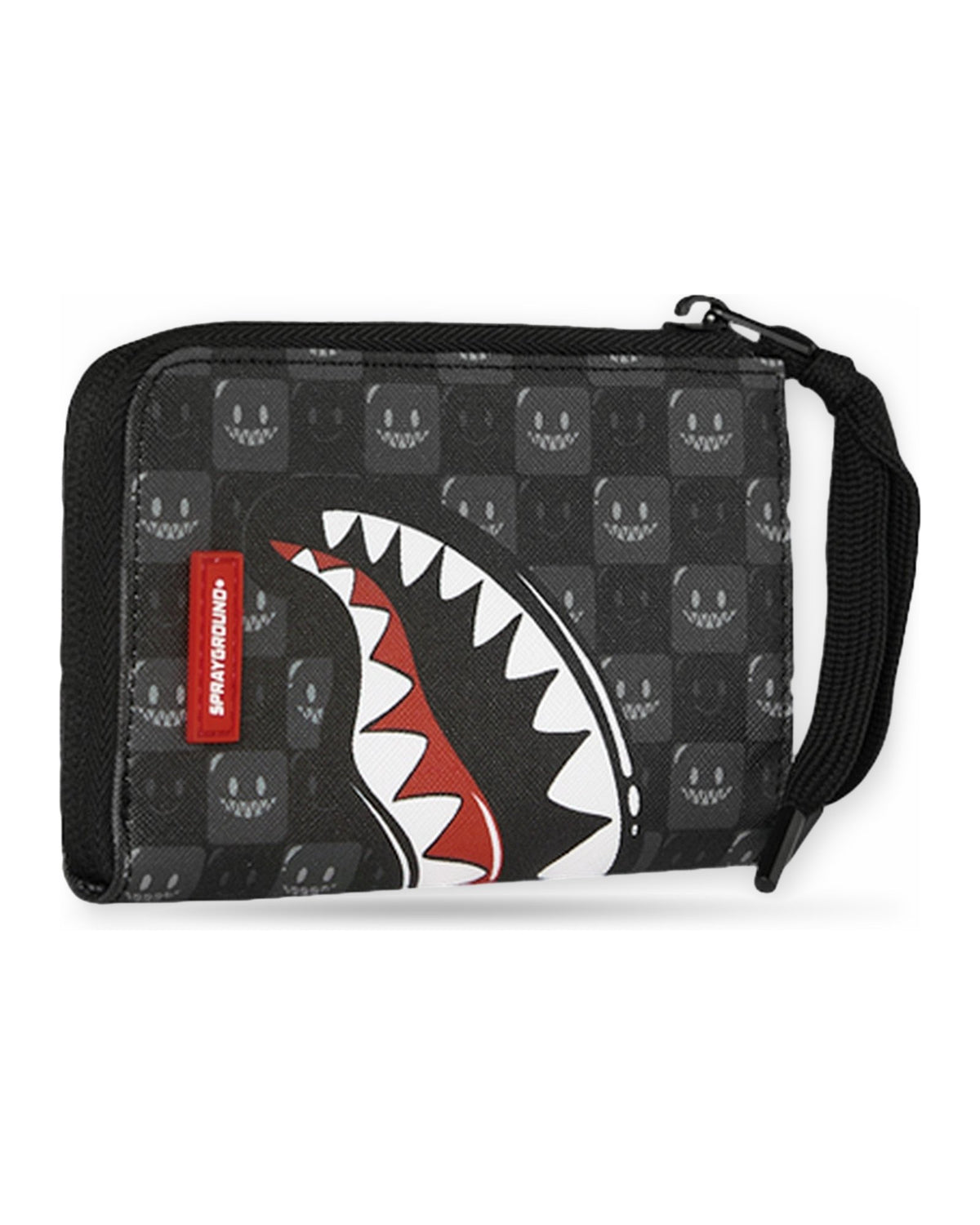Portafogli Unisex Sprayground - Sharks In Paris Wtf Bubbly Black Check Wallet - Nero