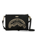 Borse a tracolla Unisex Sprayground - That Gold Drap Crossbody Pouchette - Nero