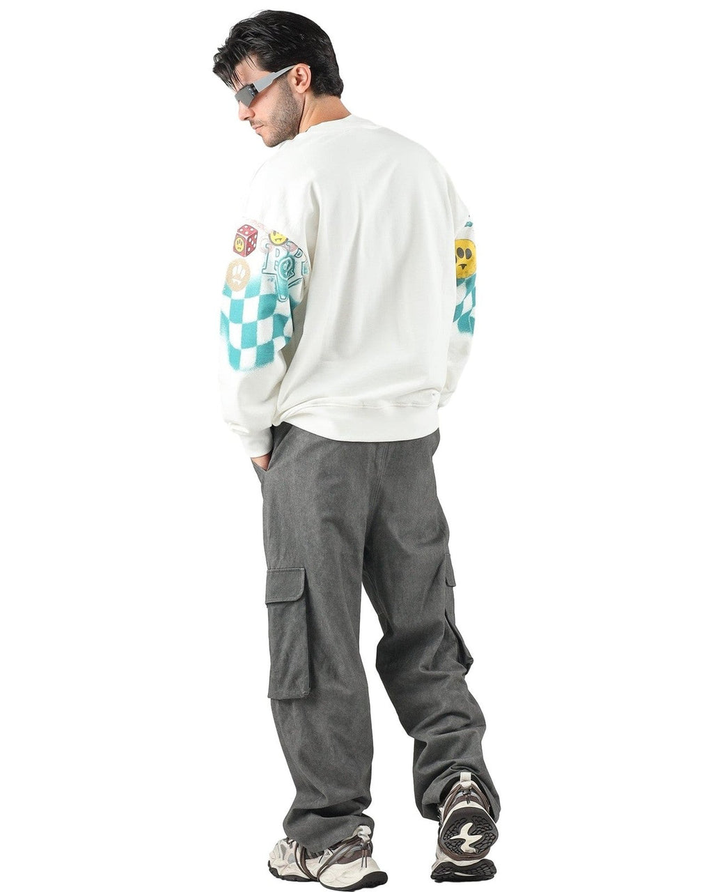 Felpe senza cappuccio Unisex Barrow - Sweatshirt Unisex F6BWUASW071 - Cocco