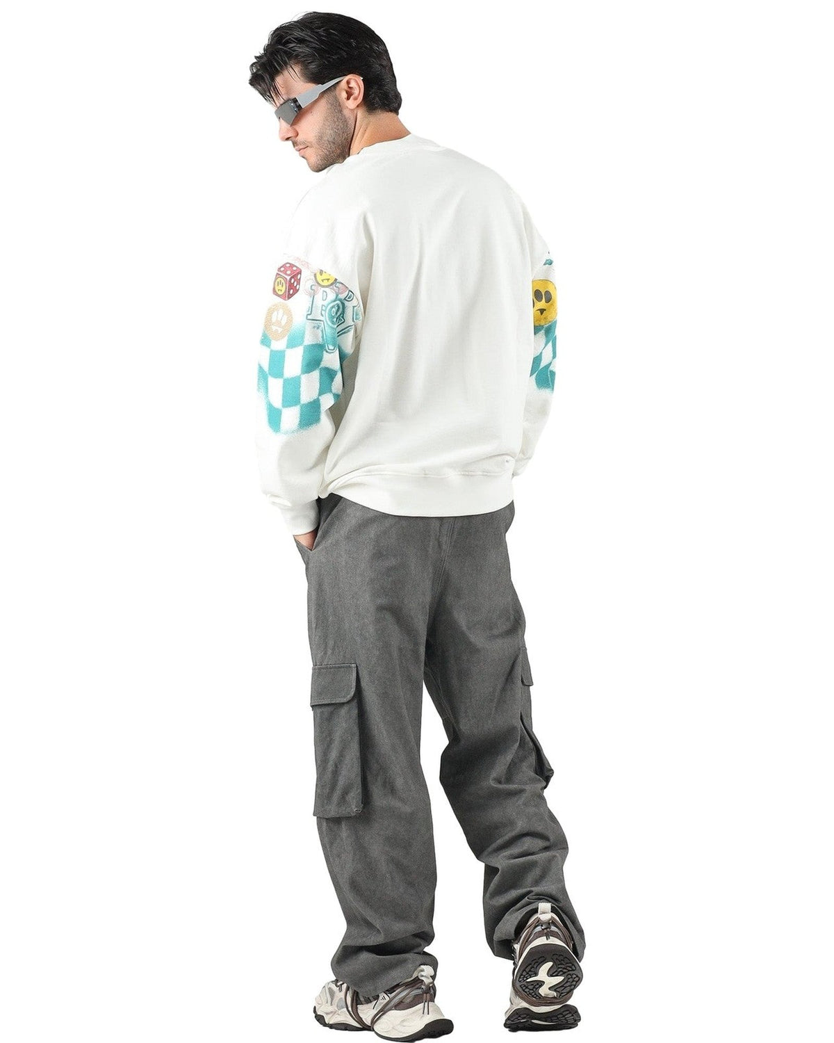 Felpe senza cappuccio Unisex Barrow - Sweatshirt Unisex F6BWUASW071 - Cocco