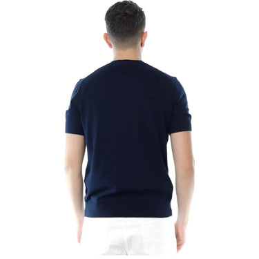 T-shirt Uomo Claq - G/C F. 14 100% Cotone Giza M/M - Blu