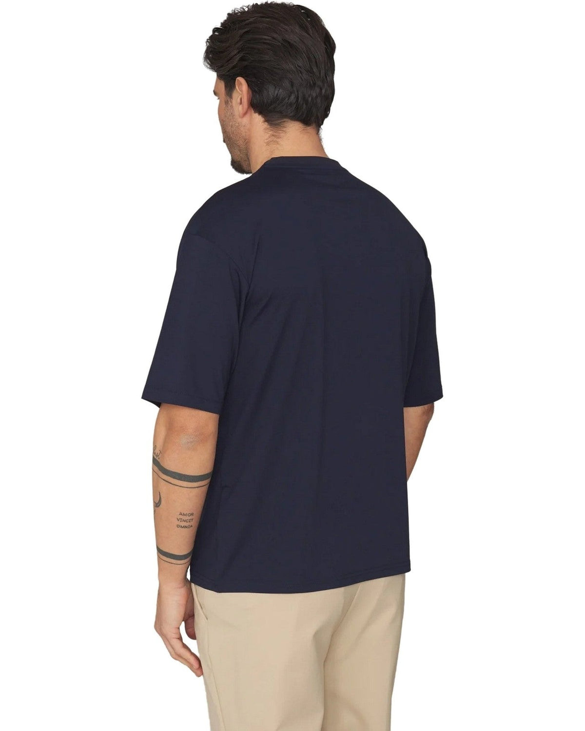 T-shirt Uomo Heskimo - T-Shirt No Iron Silk - Blu