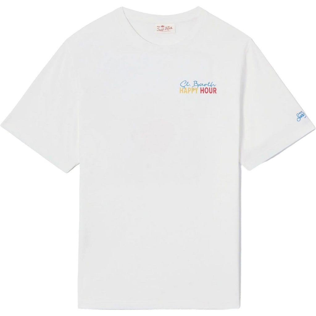 T-shirt Uomo Mc2 Saint Barth - Man Oversize T-Shirt - Bianco