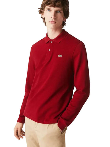 Polo Uomo Lacoste - Polo Basic Manica Lunga - Rosso-Gianni Foti