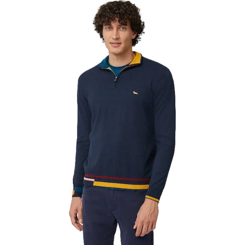 Maglioni Uomo Harmont & Blaine - Half Zip Paricollo - Blu