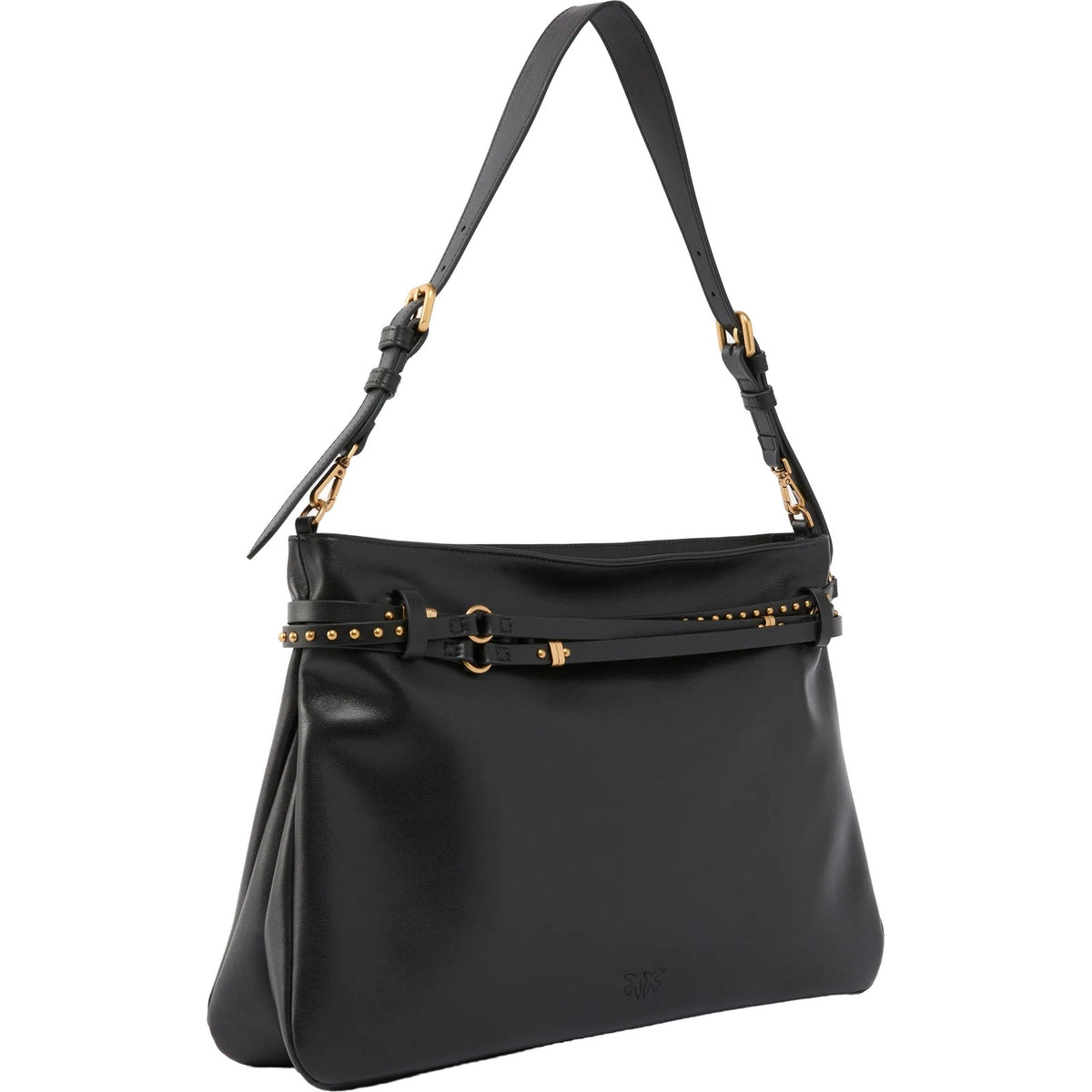Borse a spalla Donna Pinko - Belt Bag Big Vitello Morbido - Nero