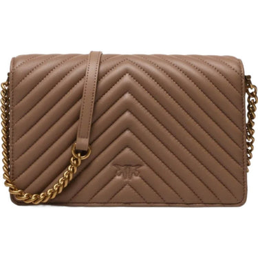 Borse a spalla Donna Pinko - Love Click Classic Sheep Nappa - Beige di Pinko su Gianni Foti