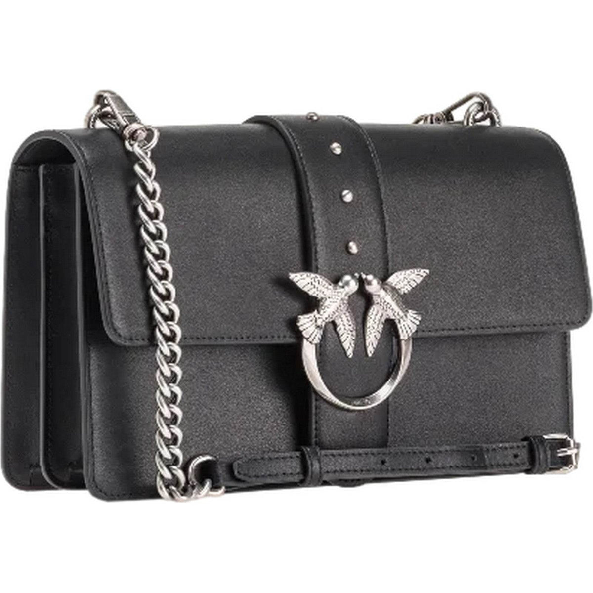 Borse a spalla Donna Pinko - Love One Classic Cl Vitello Se - Nero