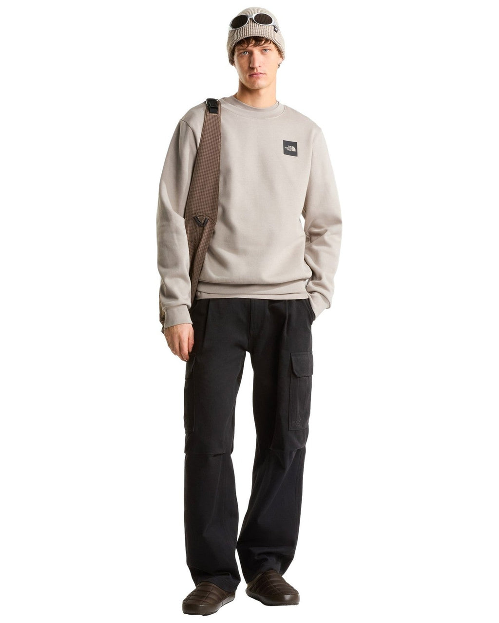 Felpe senza cappuccio Uomo The North Face - Box Half Dome Regular Crew - Grigio