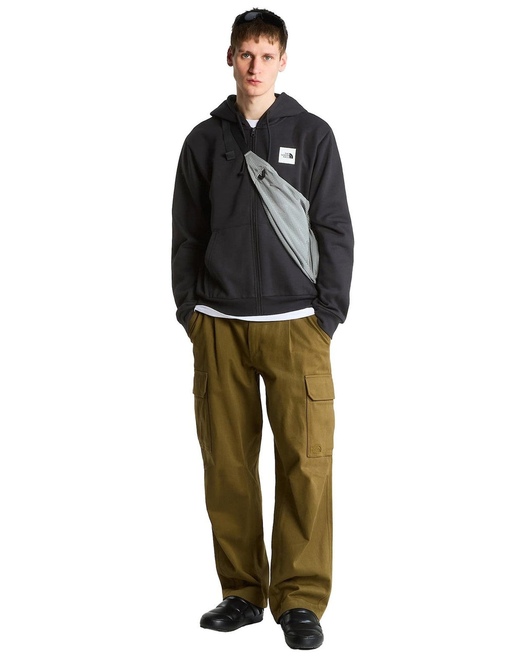 Felpe con cappuccio Uomo The North Face - Evo Box Half Dome Regular Full Zip Hoodie - Nero