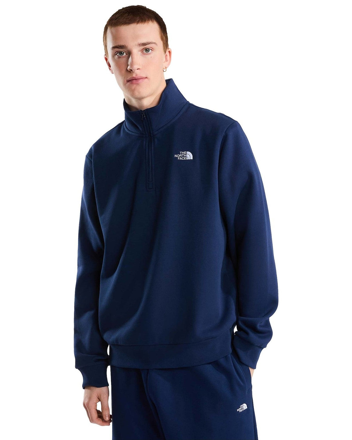 Felpe senza cappuccio Uomo The North Face - Evolution Simple Dome Regular 1/4 Zip - Blu