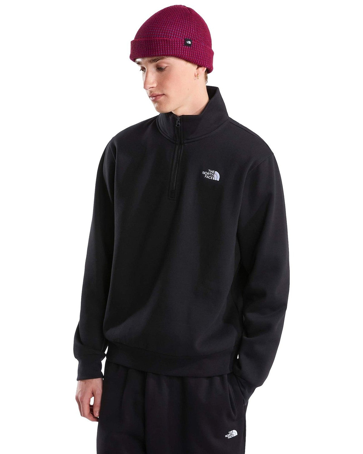 Felpe senza cappuccio Uomo The North Face - Evolution Simple Dome Regular 1/4 Zip - Nero