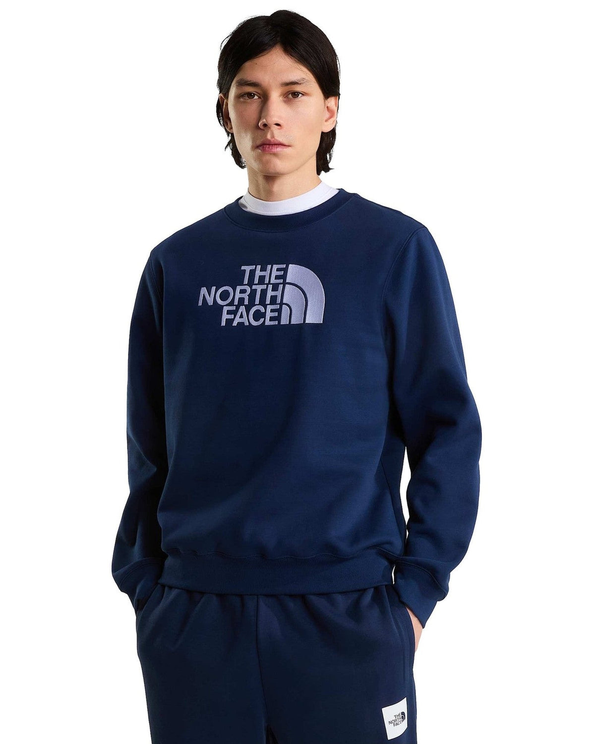 Felpe senza cappuccio Uomo The North Face - TNF Essential Drew Peak Regular Crew - Blu