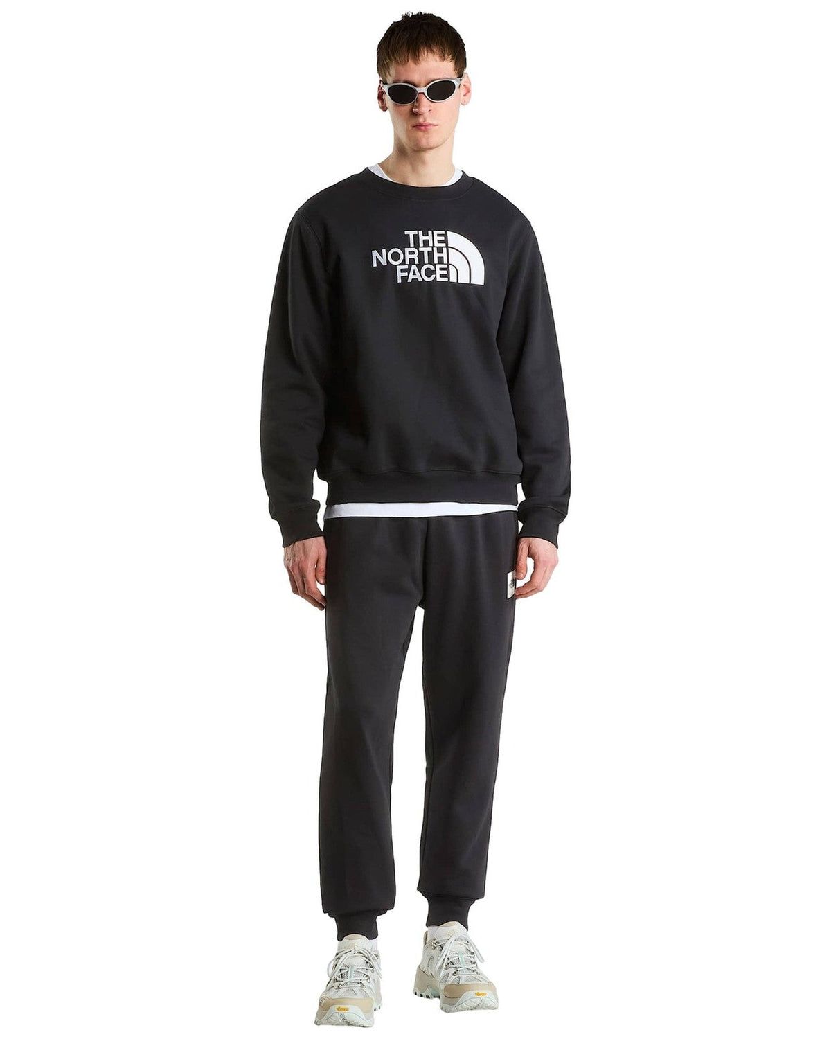 Felpe senza cappuccio Uomo The North Face - TNF Essential Drew Peak Regular Crew - Nero