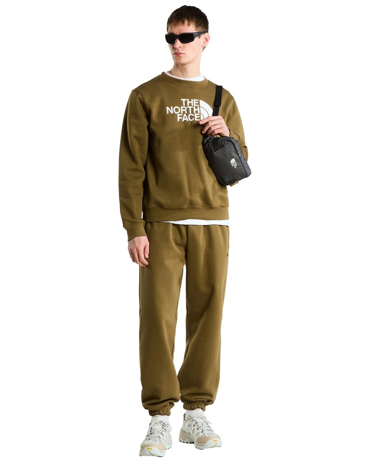 Felpe senza cappuccio Uomo The North Face - TNF Essential Drew Peak Regular Crew - Verde