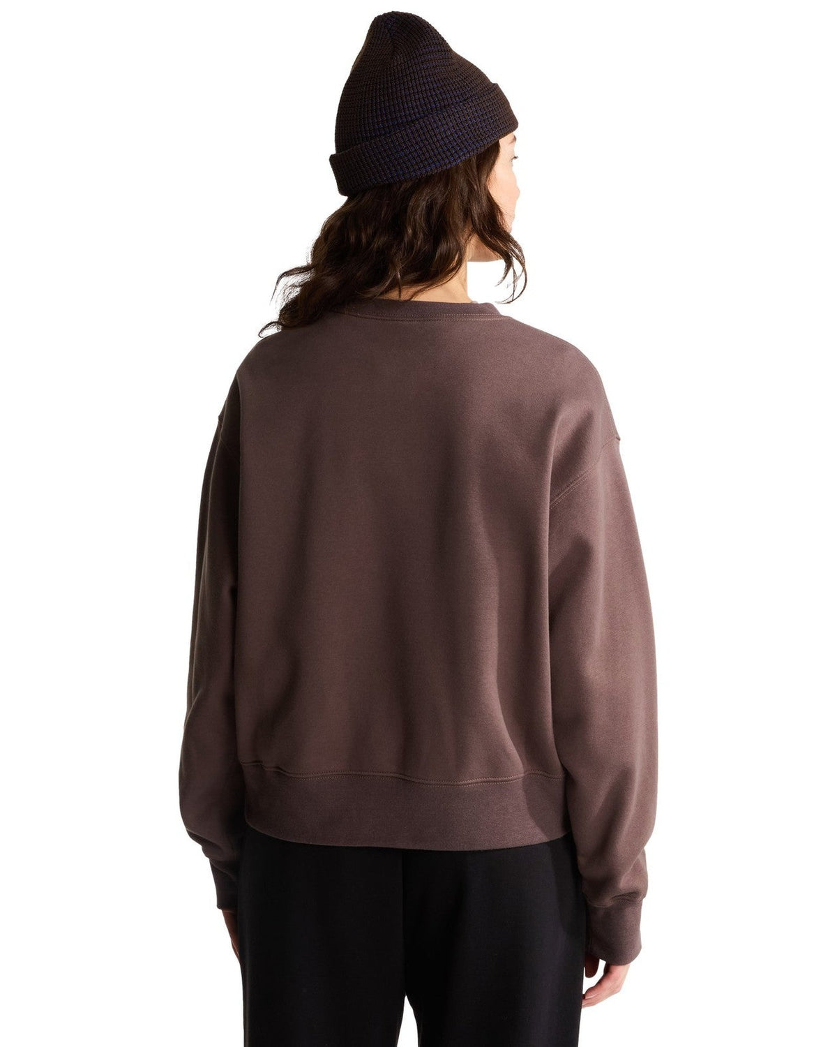 Felpe senza cappuccio Donna The North Face - TNF Essential Simple Dome Boxy OS Crew - Marrone