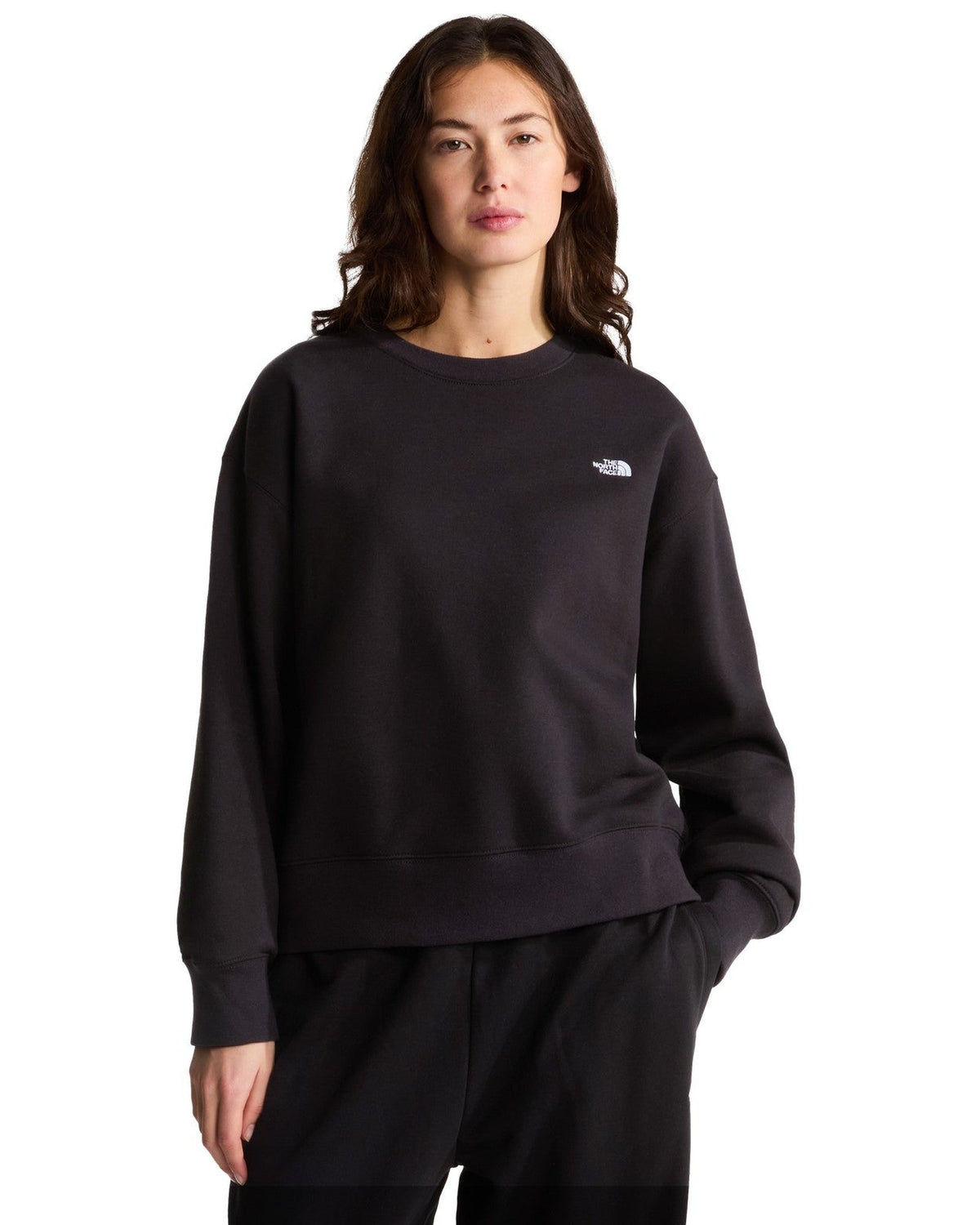 Felpe senza cappuccio Donna The North Face - TNF Essential Simple Dome Boxy OS Crew - Nero