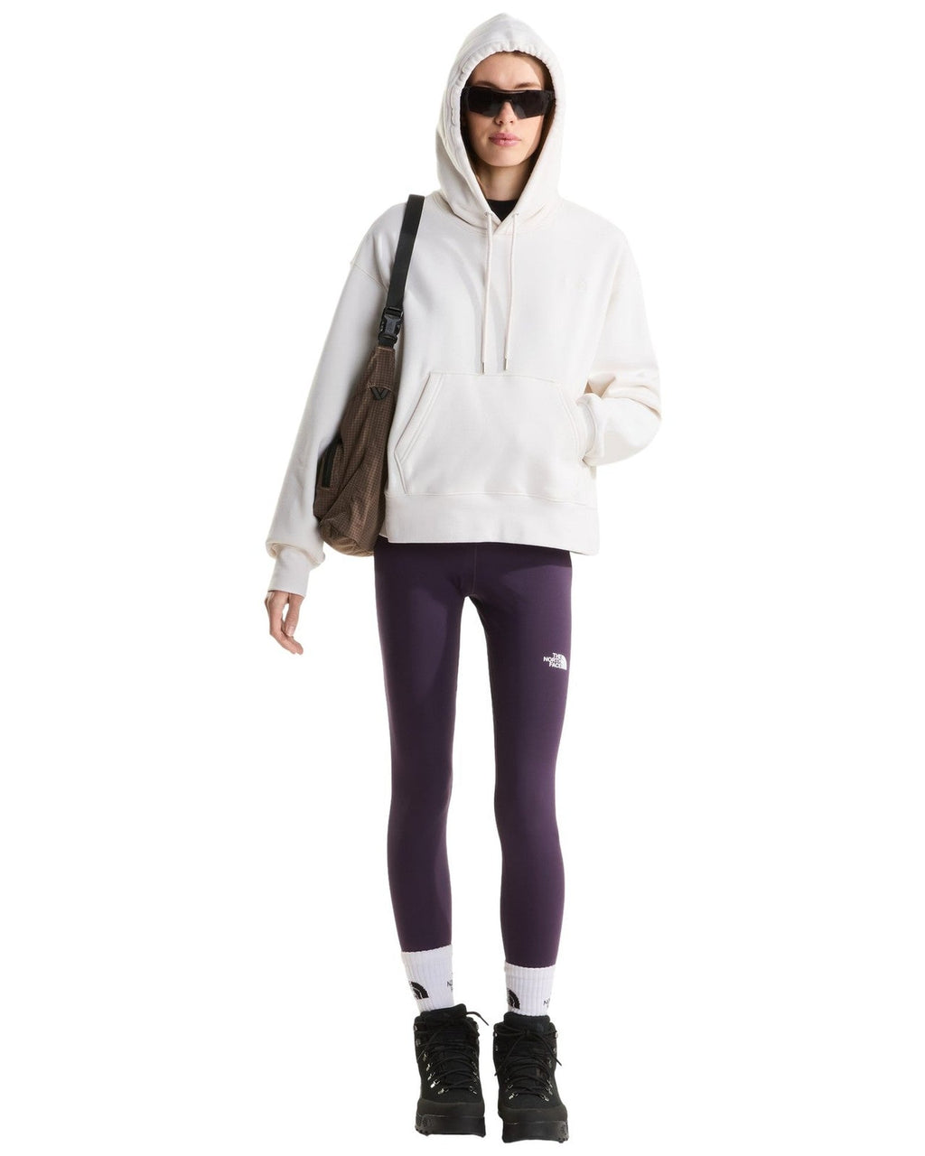 Felpe con cappuccio Donna The North Face - TNF Essential Simple Dome Boxy OS Hood - Panna