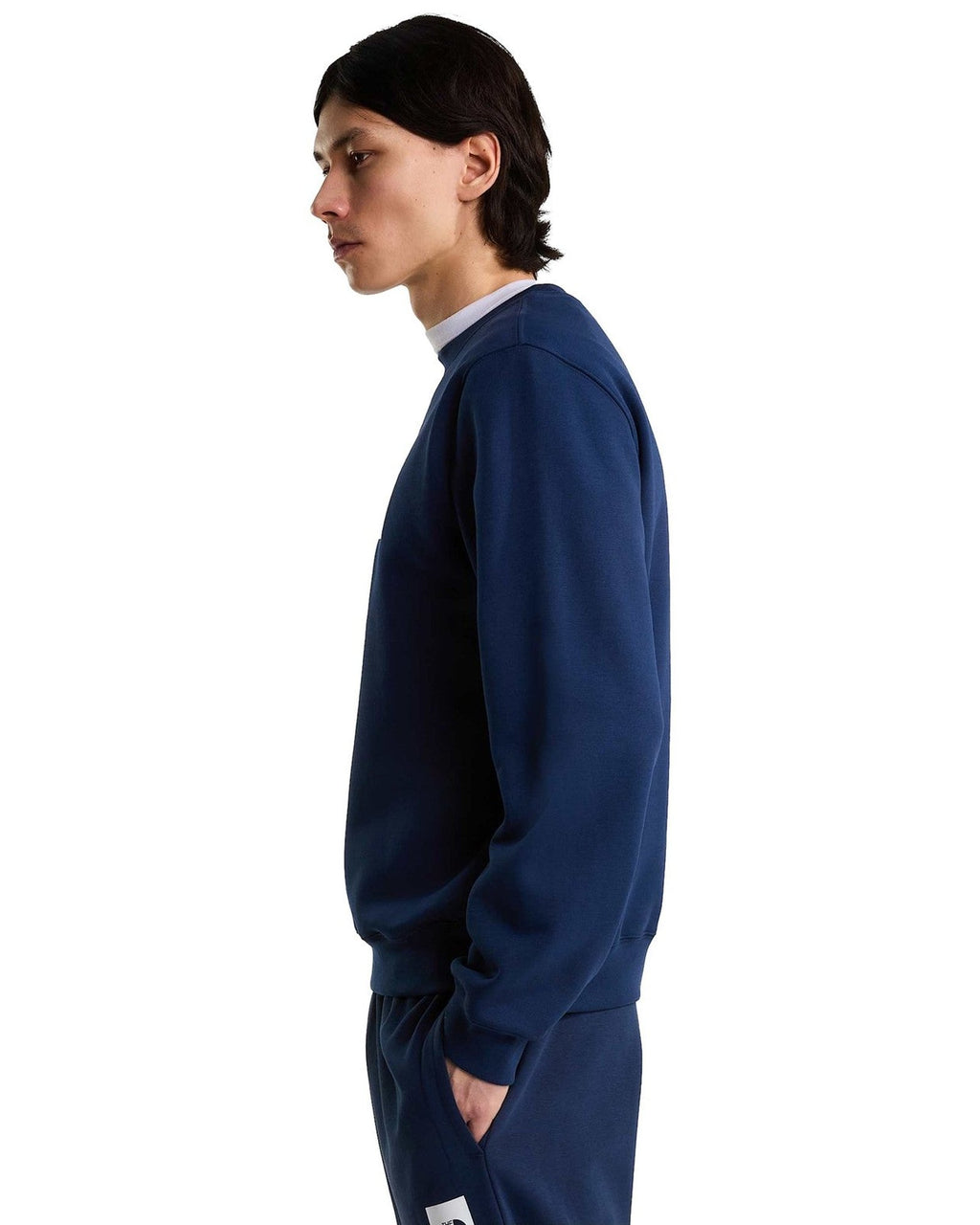 Felpe senza cappuccio Uomo The North Face - TNF Essential Drew Peak Regular Crew - Blu