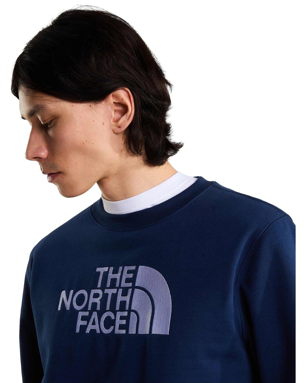 Felpe senza cappuccio Uomo The North Face - TNF Essential Drew Peak Regular Crew - Blu