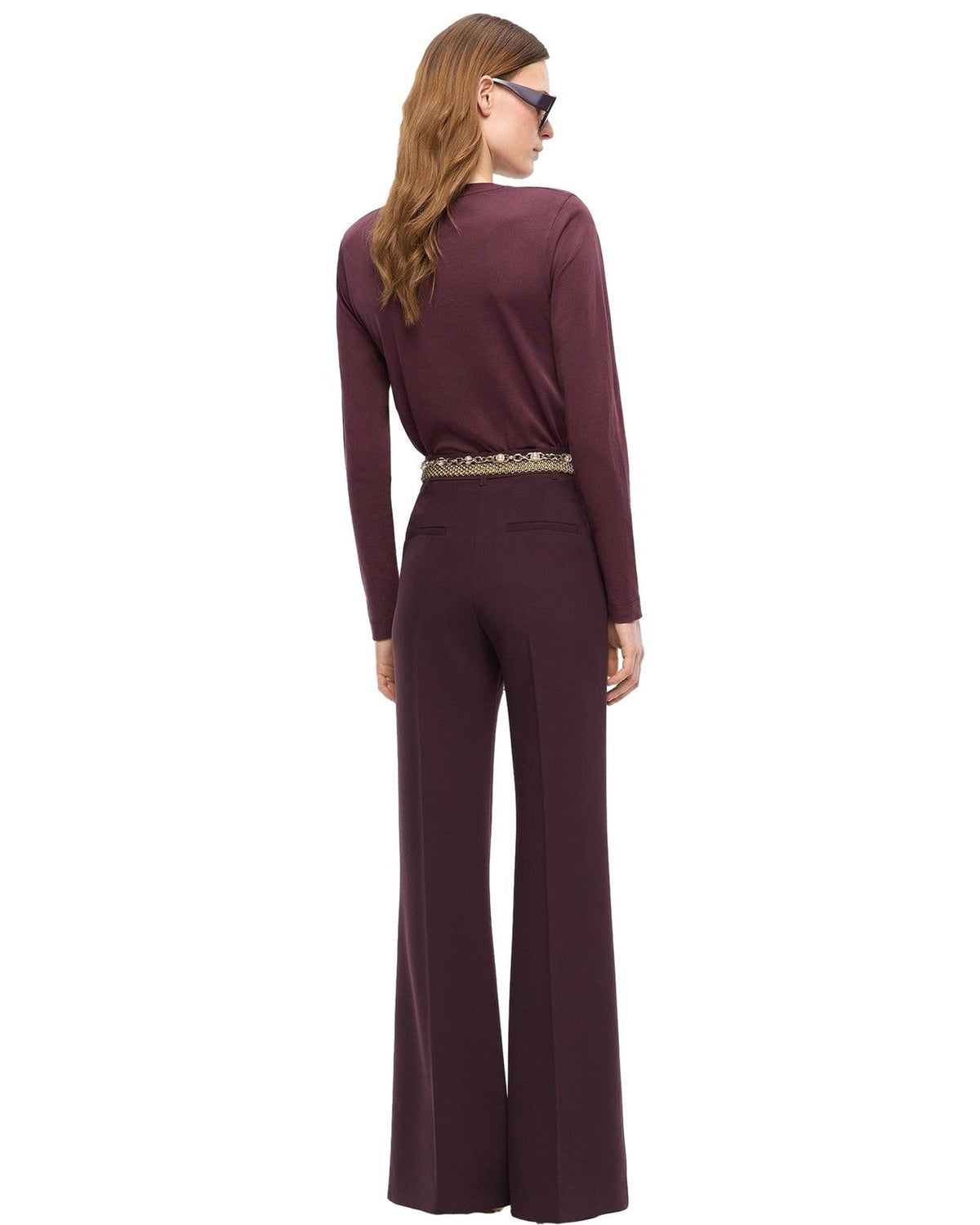 T-shirt Donna Pinko - Toblino T-Shirt Jersey Logo Fl - Bordeaux