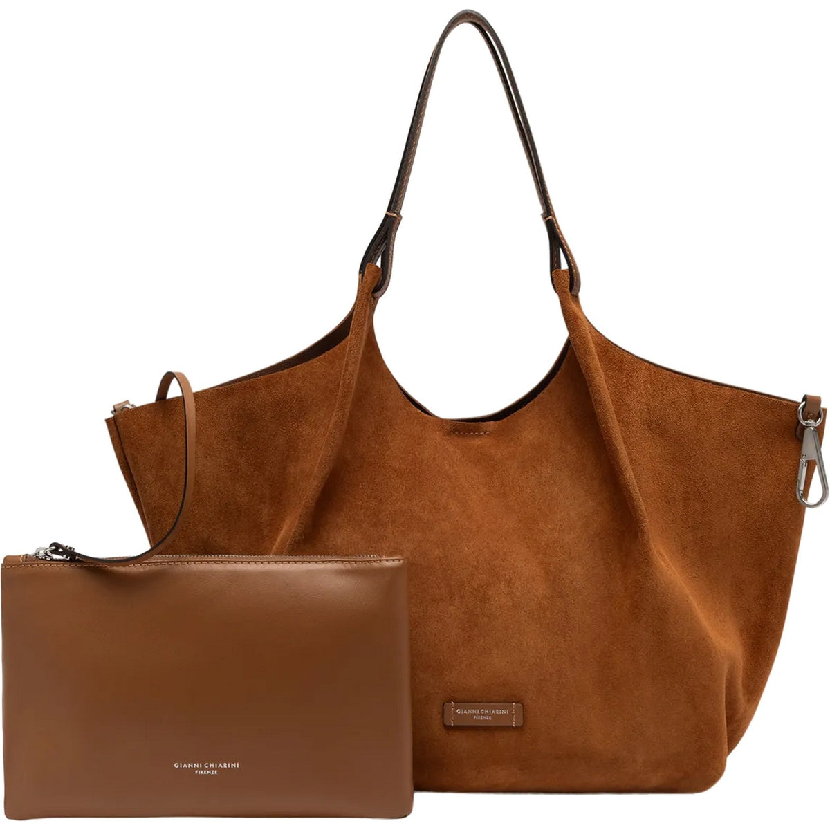Borse a spalla Donna Gianni Chiarini - Borsa pelle - Marrone