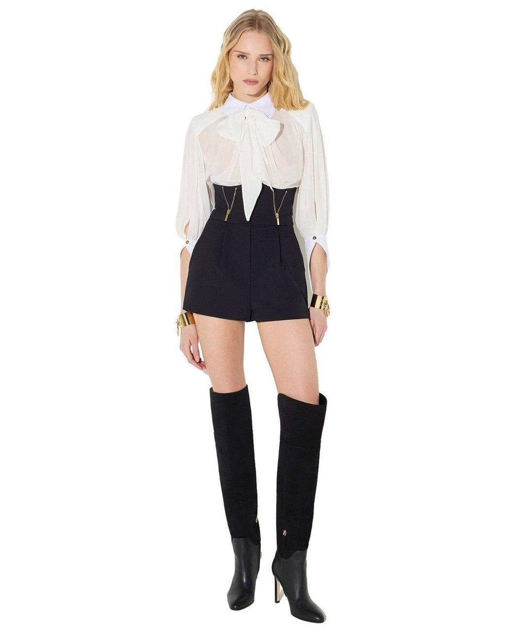Tute a manica lunga Donna Elisabetta Franchi - Tuta TU06566E2 - Avorio