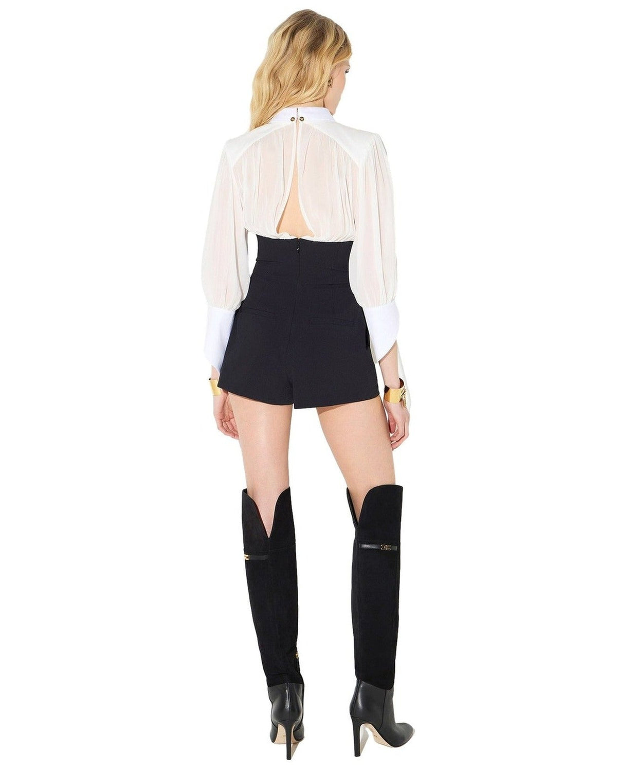 Tute a manica lunga Donna Elisabetta Franchi - Tuta TU06566E2 - Avorio