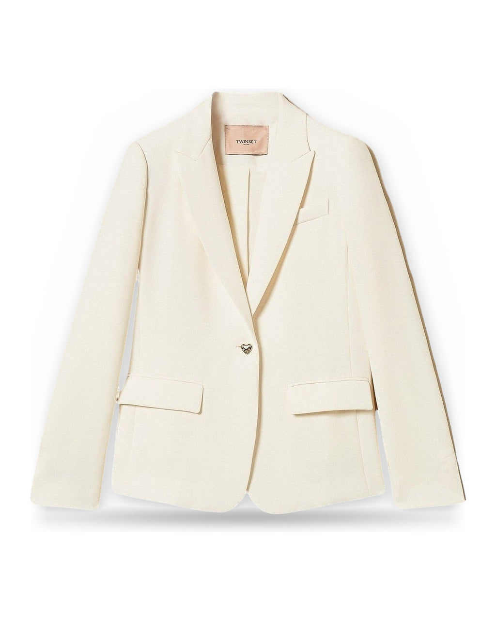 Giacche da abito e blazer Donna Twinset - Blazer Monopetto - Panna