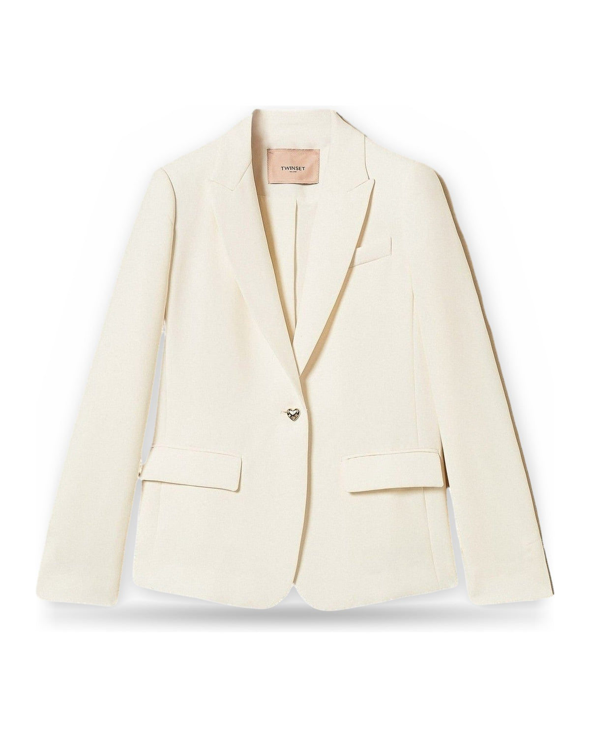 Giacche da abito e blazer Donna Twinset - Blazer Monopetto - Panna