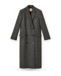 Cappotti Donna Twinset - Cappotto Lungo Doppiopetto - Grigio