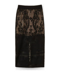 Gonne casual Donna Twinset - Gonna In Maglia Jacquard C/Sottogonna - Nero
