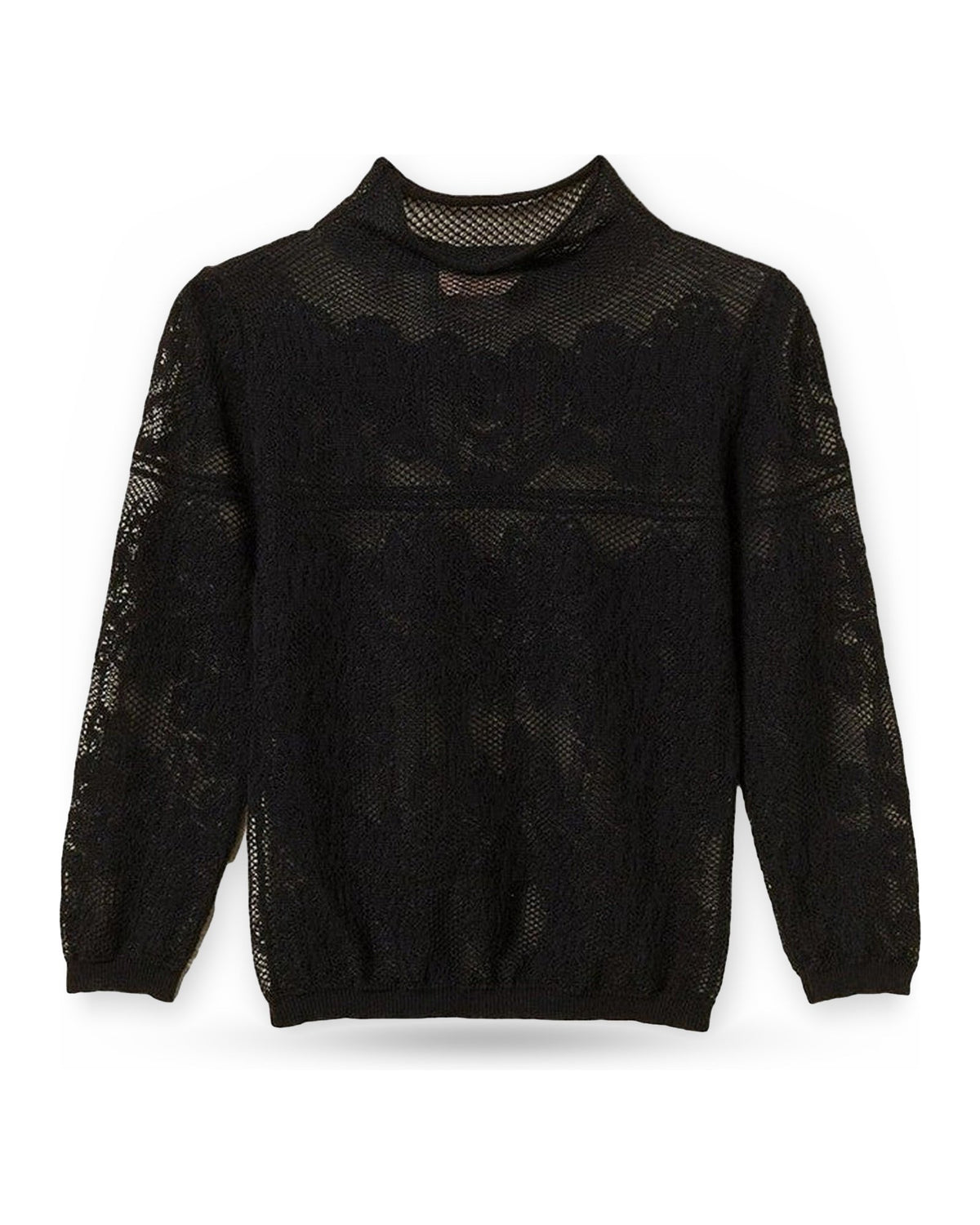Maglie Donna Twinset - Lupetto Manica 3/4 Maglia Jacquard - Nero