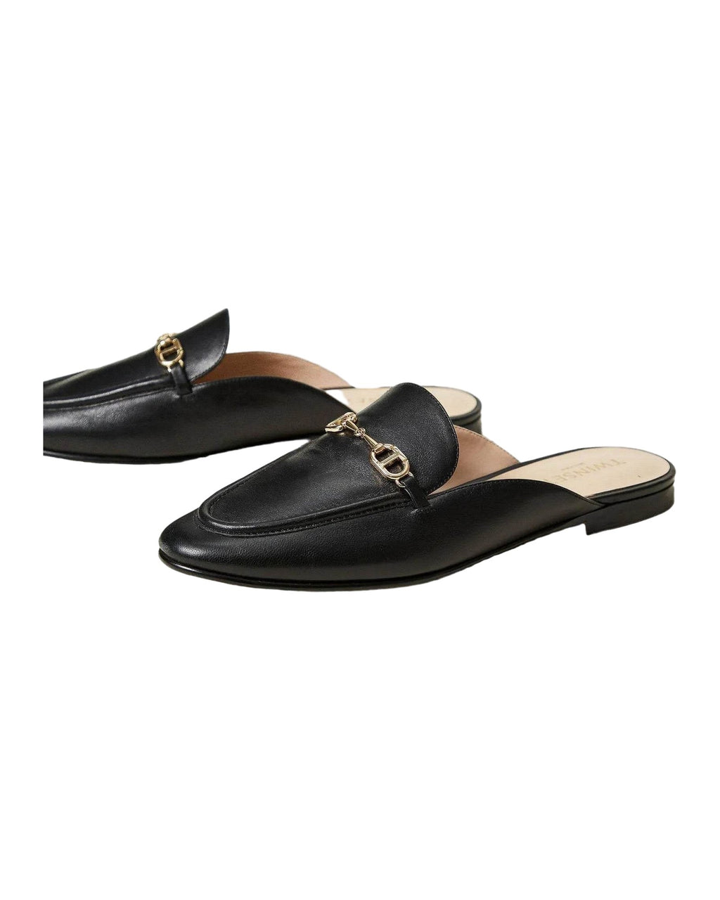 Zoccoli e sabot Donna Twinset - Sabot In Pelle C/Morsetto Oval T - Nero