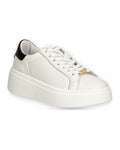 Sneaker Donna Twinset - Sneaker Flatform In Pelle Back Bicolore - Bianco