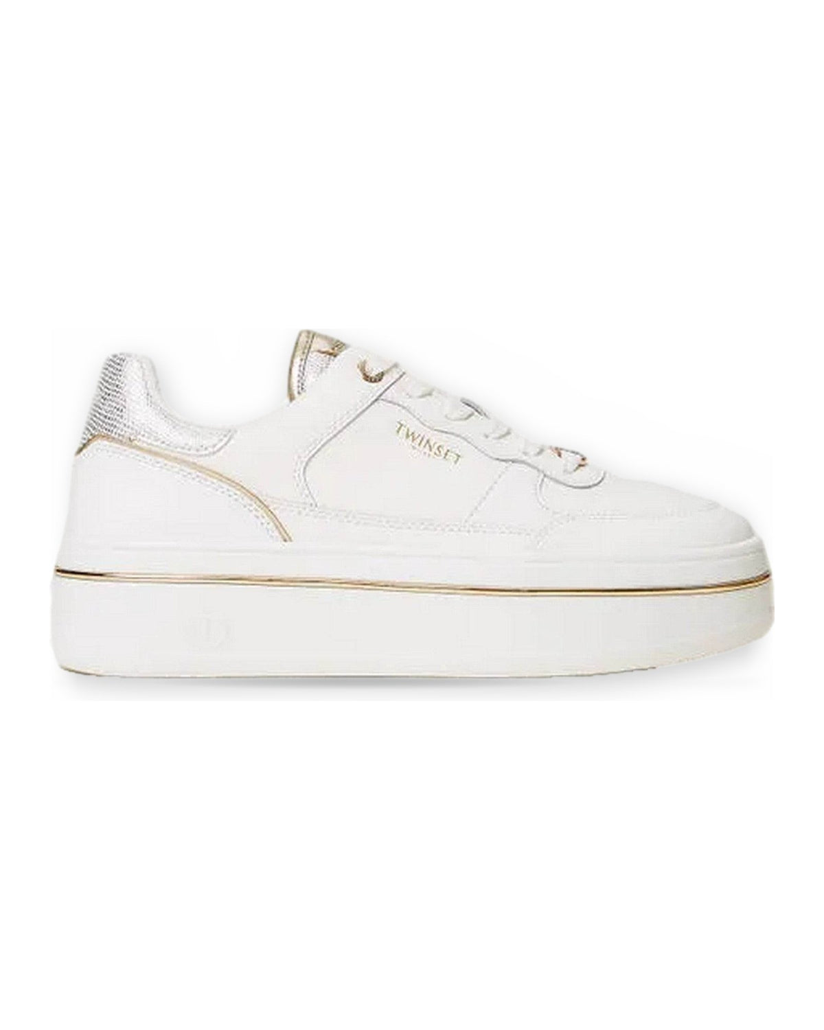 Sneaker Donna Twinset - Sneaker In Pelle 251TCP014 - Bianco