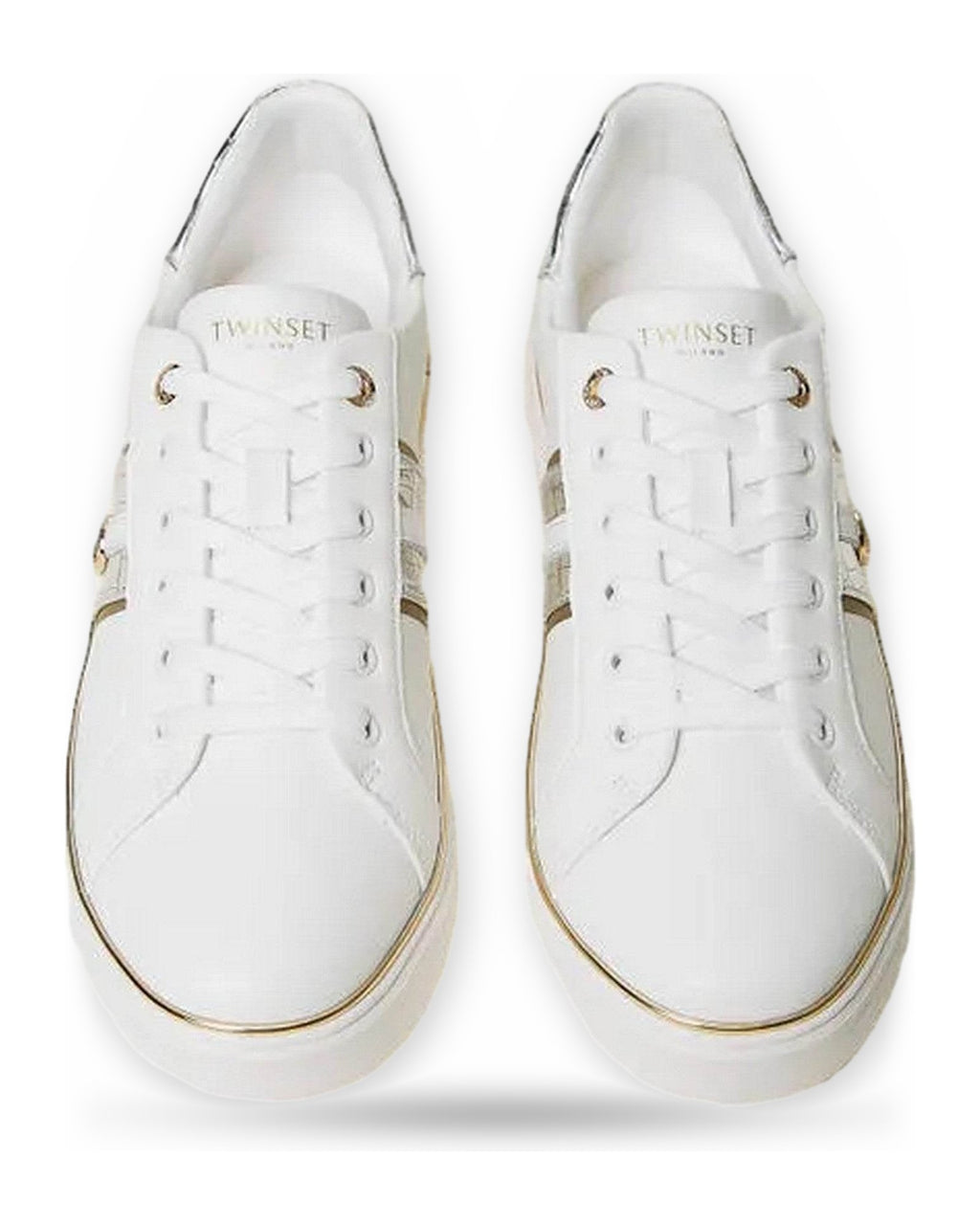 Sneaker Donna Twinset - Sneaker In Pelle 251TCP01A - Bianco