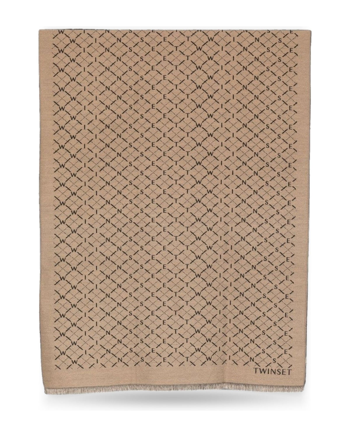 Stole Donna Twinset - Stola In Tessuto Jacquard 262TA4300 - Beige