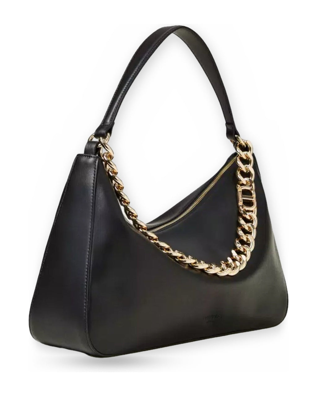 Borse a spalla Donna Twinset - Tracolla Liliane Grande In Pelle C/Catena - Nero