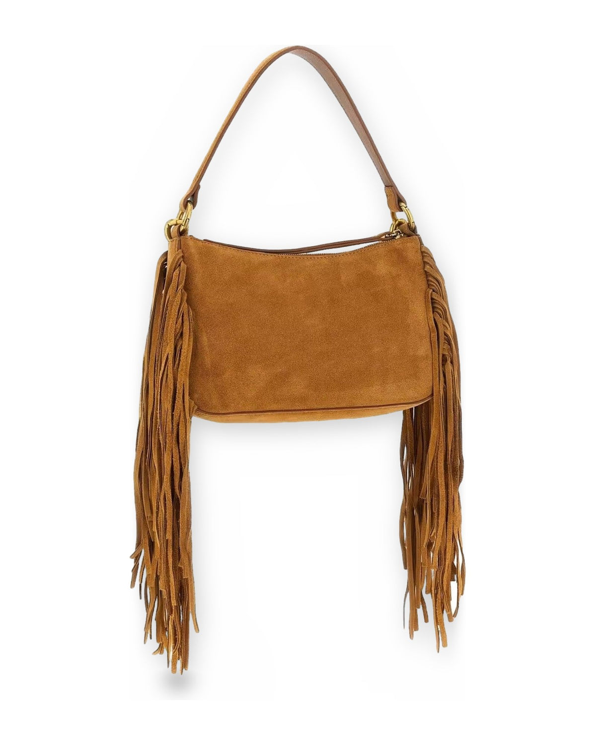Borse a tracolla Donna Twinset - Tracolla "liliane" Piccola C/Frange In Pelle - Marrone